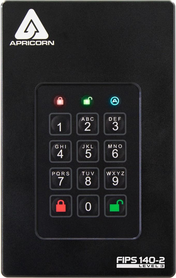 Apricorn Aegis Fortress FIPS Level 3 - Externe HDD - 1TB