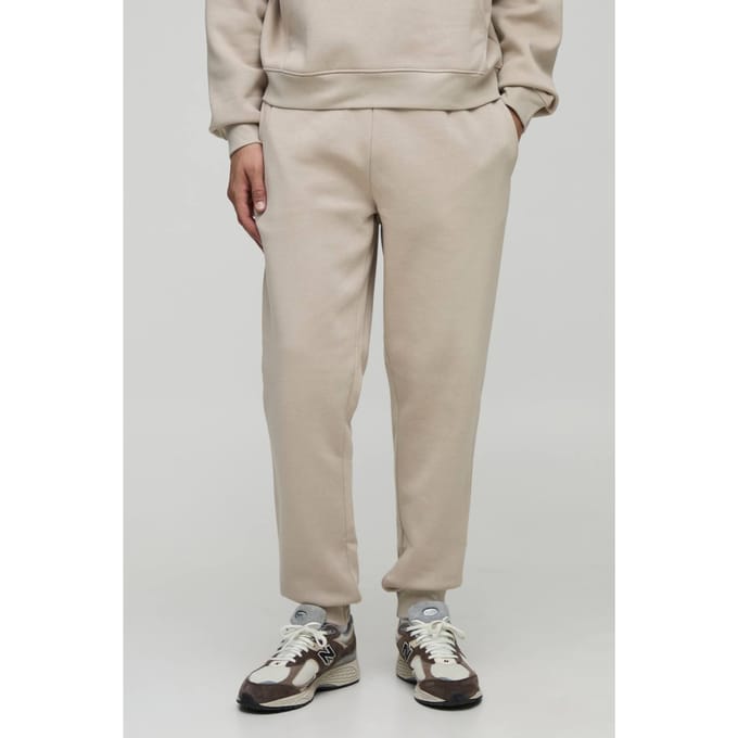 Essential Regular Fit Jogger | Stone | Size Small