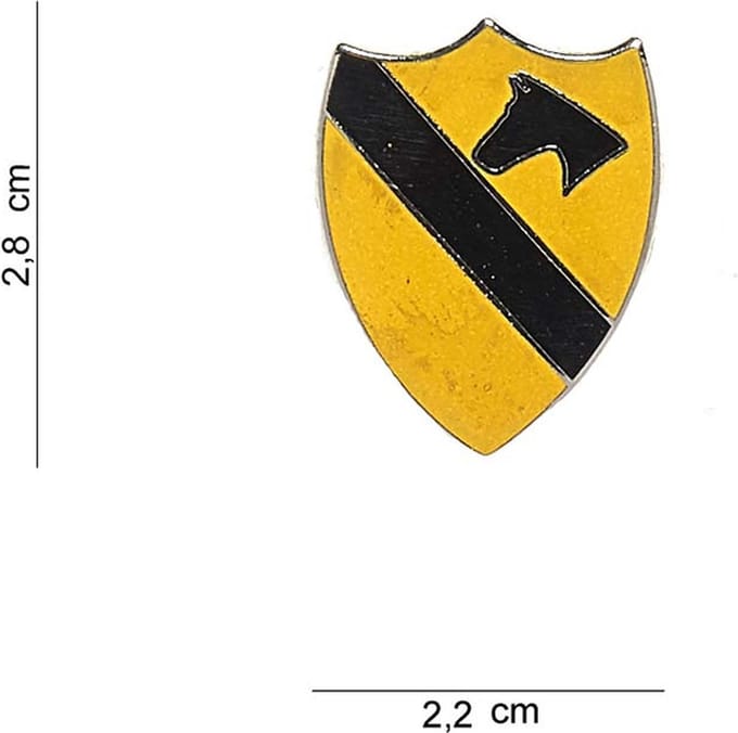 Embleem metaal Cavalry US pin