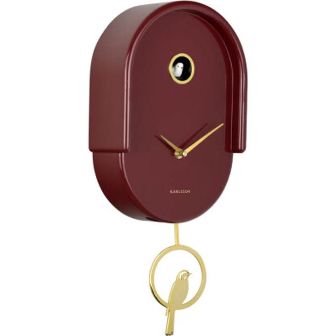 Karlsson wandklok tweet bordeaux