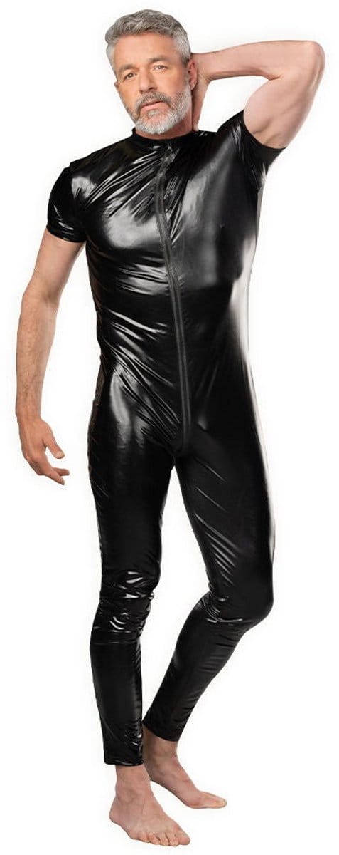 Amorable - Wetlook Heren Overall - Zwart M