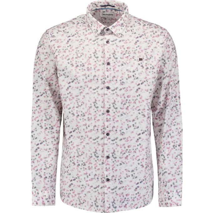 No Excess Shirt stretch allover printed mauve