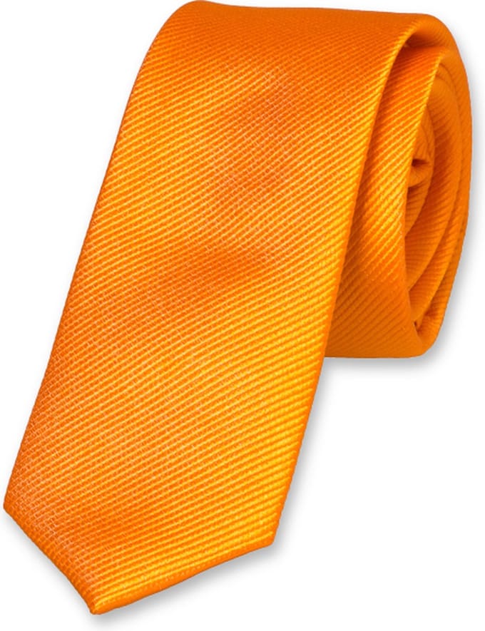 E.L. Cravatte Kinderstropdas - Oranje - 100% Zijde