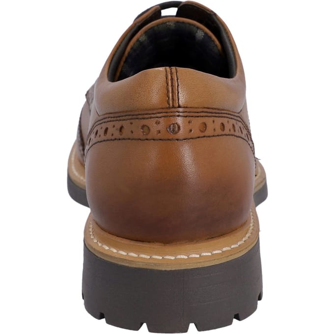 Hunter Cawdor Leer Heren Tan Brogues Schoenen