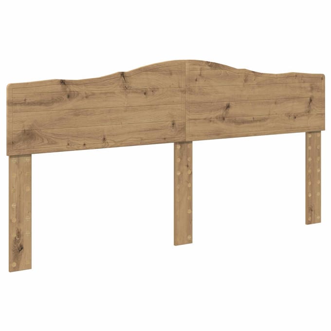 vidaXL Hoofdbord Artisan Eiken Bewerkt hout