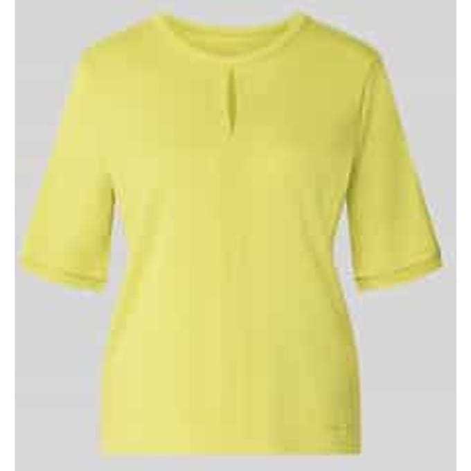 T-shirt met ronde hals en cut-out