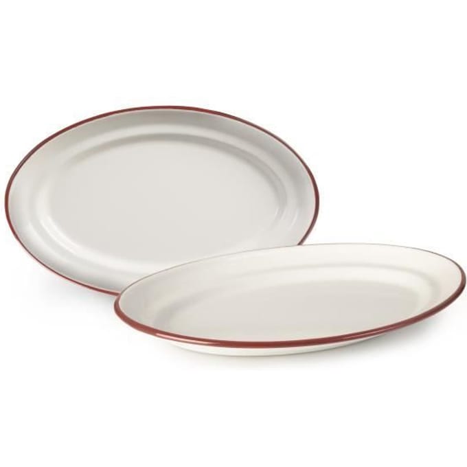 IBILI 908736 Plat Ovale Papier Blanc 36 x 26 x 3 cm