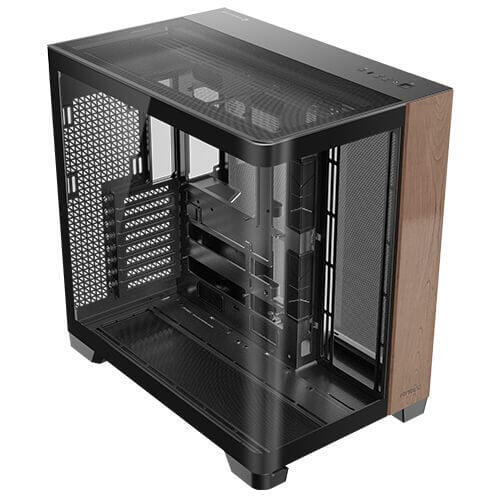 Antec C8 Curve Wood Full Tower Zwart, Transparant, Hout