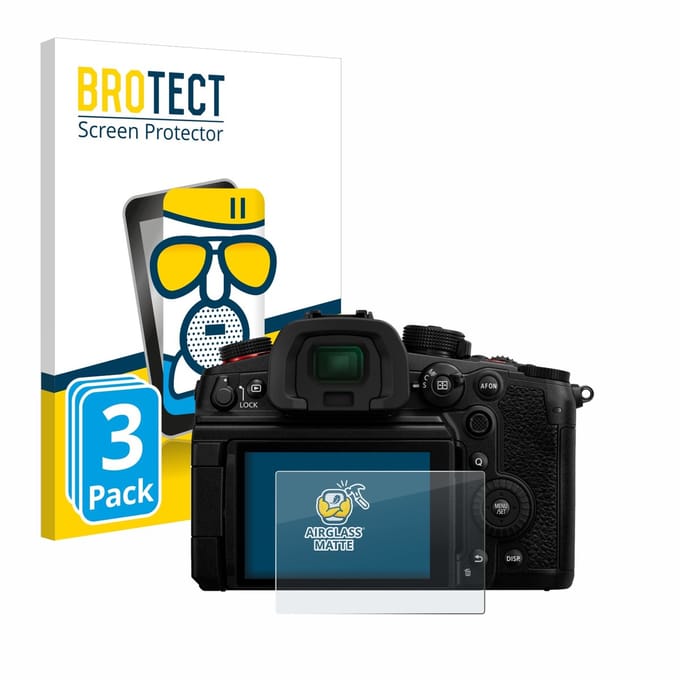BROTECT - Screenprotector voor Panasonic Lumix DC-GH7 - Folie Beschermfolie Beschermglas matte 3 Stuks