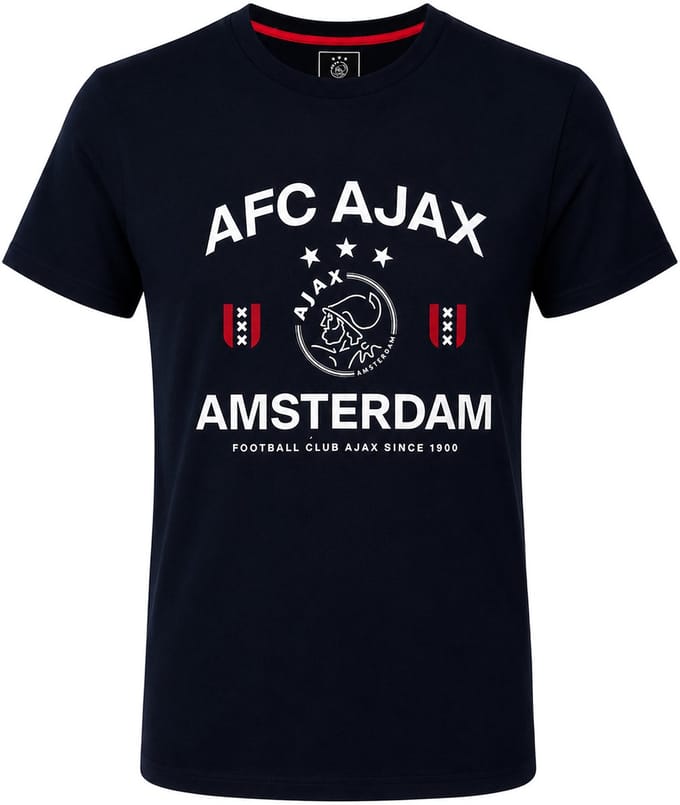 AFC Ajax - T-shirt - Maat 104/110 - Donkerblauw - Kinderen