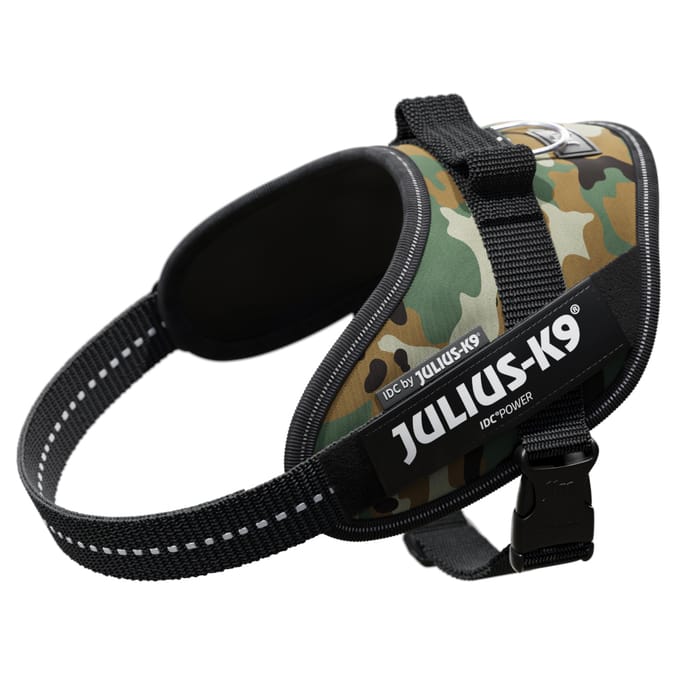 Mini: borstomvang 49 - 67 cm - JULIUS-K9 IDC®-Powertuigje Camouflage