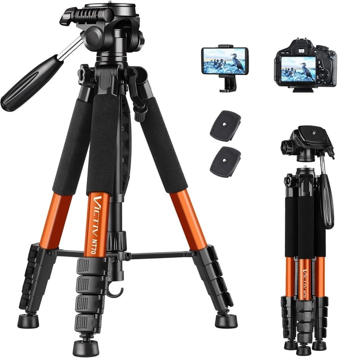 camera statief - camerastatief van aluminium, draagbaar, verbeterd smartphonestatief