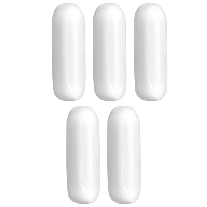 5 Pièces Agitateur Magnétique Mélangeur Type C Barreau d'Agitation Spinbar Laboratoire PTFE Tige d'Agitation 5x15mm white