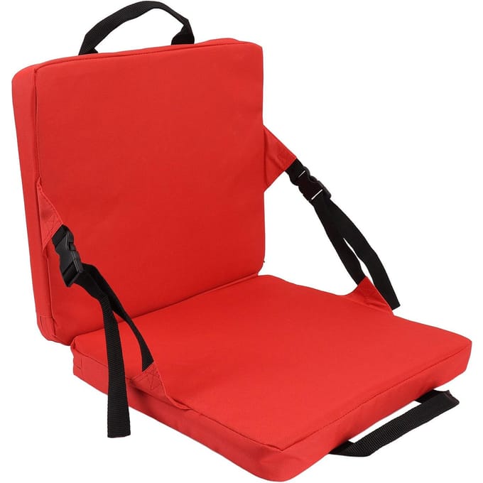 Buitenstoelkussen Draagbaar Comfortabel Oxford Doek Opvouwbaar Stadionzitkussen Rood red