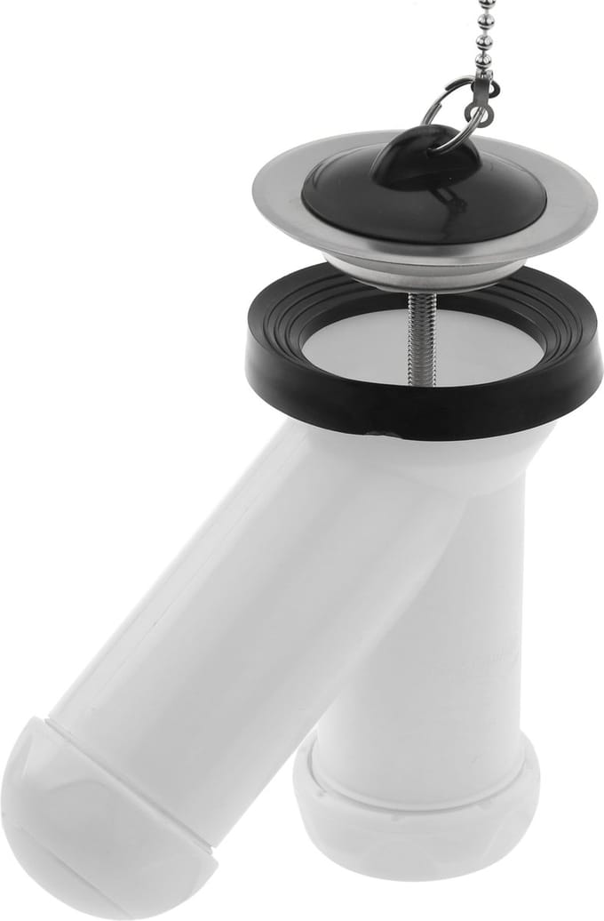 PrimeMatik - Sifon "Y" compact met ventiel voor spoelbidet ∅ 40 x 32 mm