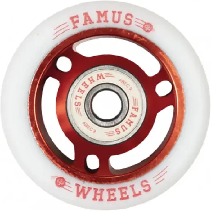 Set van 8 rollerwielen Famus Wheels 98A