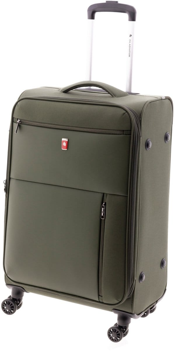 Gladiator Arctic Middelgrote Koffer - 66 cm - 66/74 liter - Expandable - TSA slot - Donkergroen