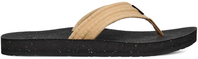 Teva M REFLIP CANVAS Heren Slippers - Zwart/Beige - Maat 40.5
