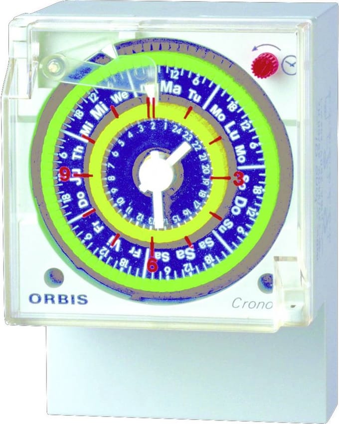 ORBIS Zeitschalttechnik CRONO D 230 V Opbouwschakelklok Analoog 250 V/AC