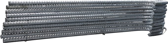 10x Grondanker staal 8mm 40cm Verzinkt