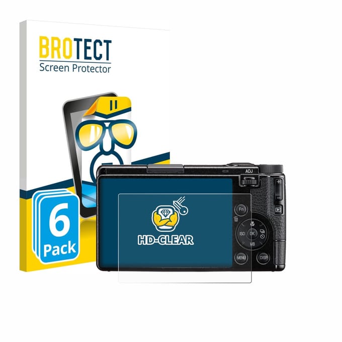 BROTECT - Screenprotector voor Ricoh GR IV HDF 2025 - Folie Beschermfolie transparant 6 Stuks