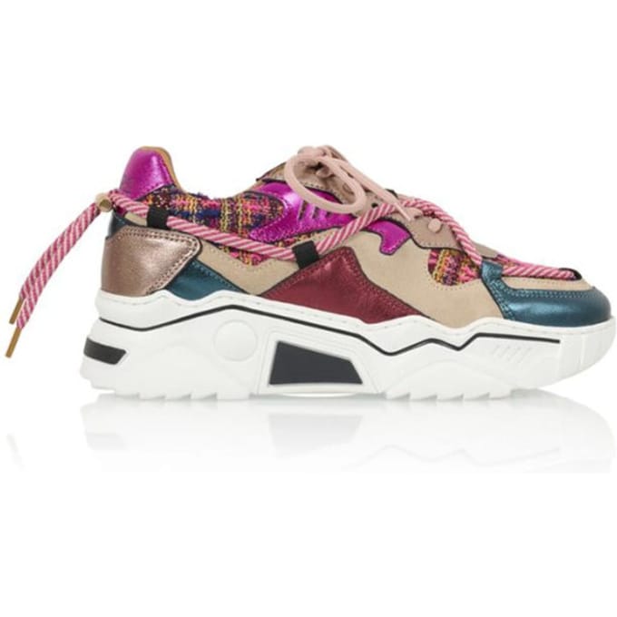 Dames Sneakers Dwrs Jupiter Tweed Fuchsia Beige - Maat 37