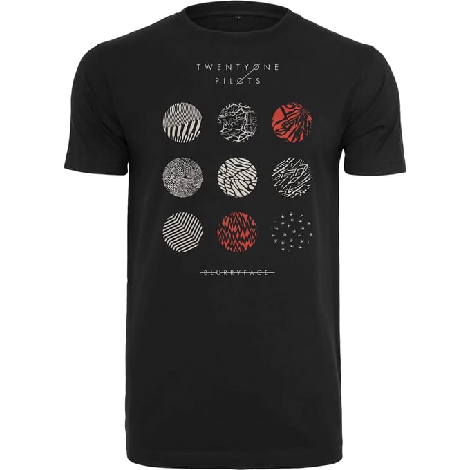 Mister Tee Twenty One Pilots - Twenty One Pilots Pattern Circles Heren T-shirt - 2XL - Zwart