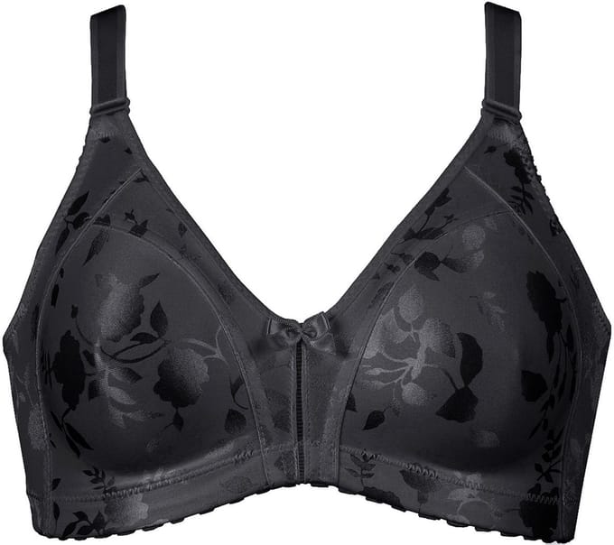 Naturana - Minimizer bh met bloemenpatroon - 5363 - Zwart - 100B