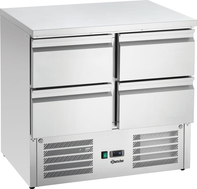 Bartscher Koelwerkbank - 260L - 4 Laden - 0°C/+10°C - Geforceerd - 903x700x880mm