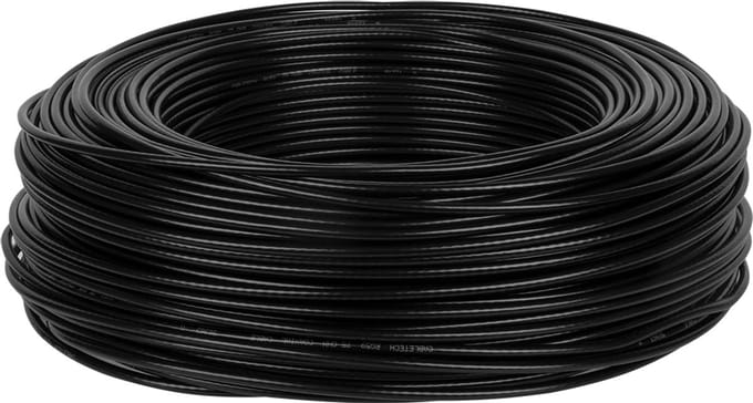 Cabletech RG-59 Serie - Coaxkabel - 200m - Zwart - 0,75mm