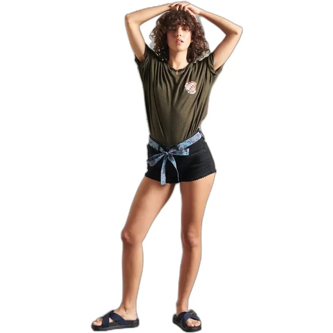 Dames mini shorts met kant Superdry
