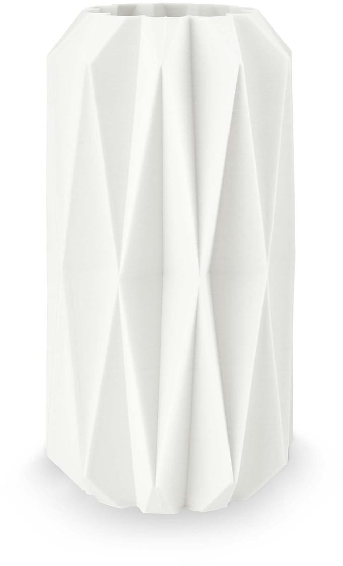 vtwonen Vaas Diamond - Bloemenvaas van Porcelein - 3D print - 20x27.5cm