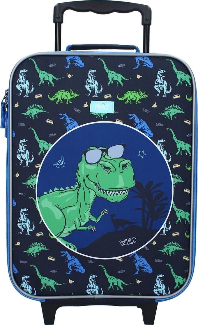 Prêt Made To Roll Trolley Koffer - Blauw - Dino