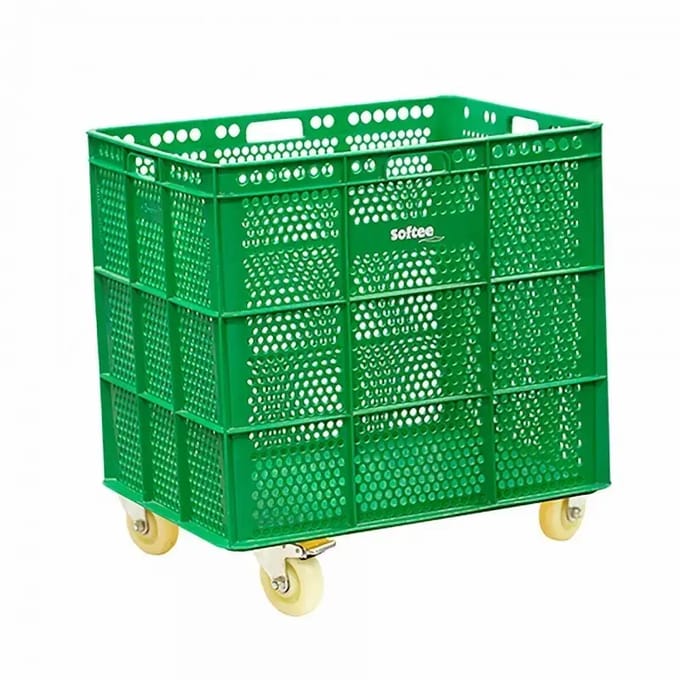 Softee Pu Mand Met Wielen Groen 47.5x53.5x62 cm