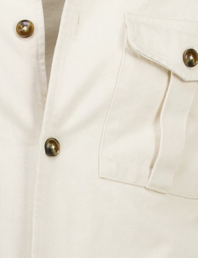 Born With Appetite Overshirt creme