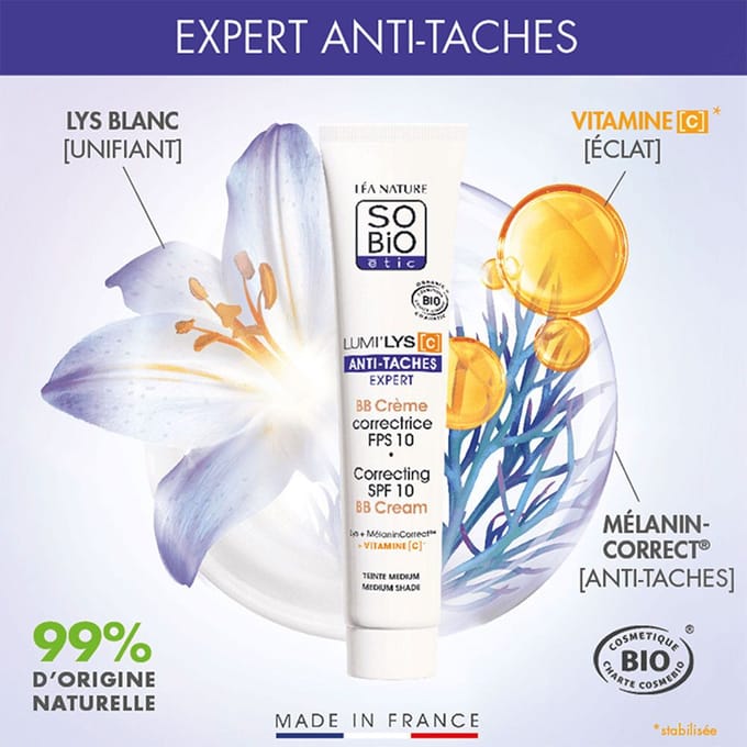 Léa Nature SO BIO étic Lumi'Lys [C] Anti-Spot Corrigerende BB Crème SPF10 Organic 40 ml