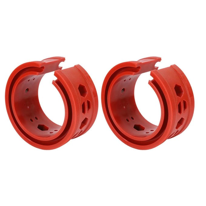 2-delige set SEBS Rode Auto Schokdempers Veerpoten Demper Lijm Bufferveren Auto Onderhoudstool (C) E