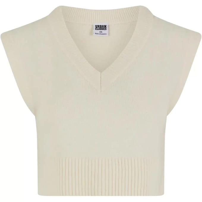 Urban Classics - Soft Knit Pullunder Mouwloze top - M - Creme