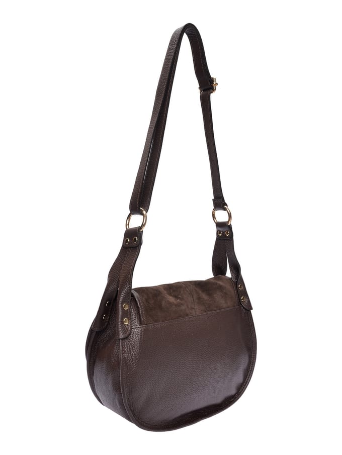 Luisa Vannini Bordeauxrood Rundleer Tas