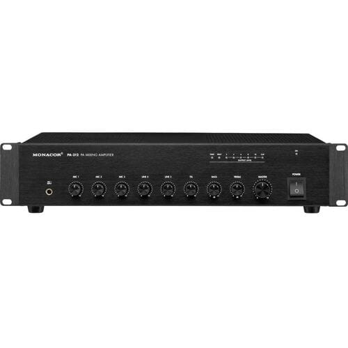 Monacor PA-312 PA-versterker 120 W 1-kanaals
