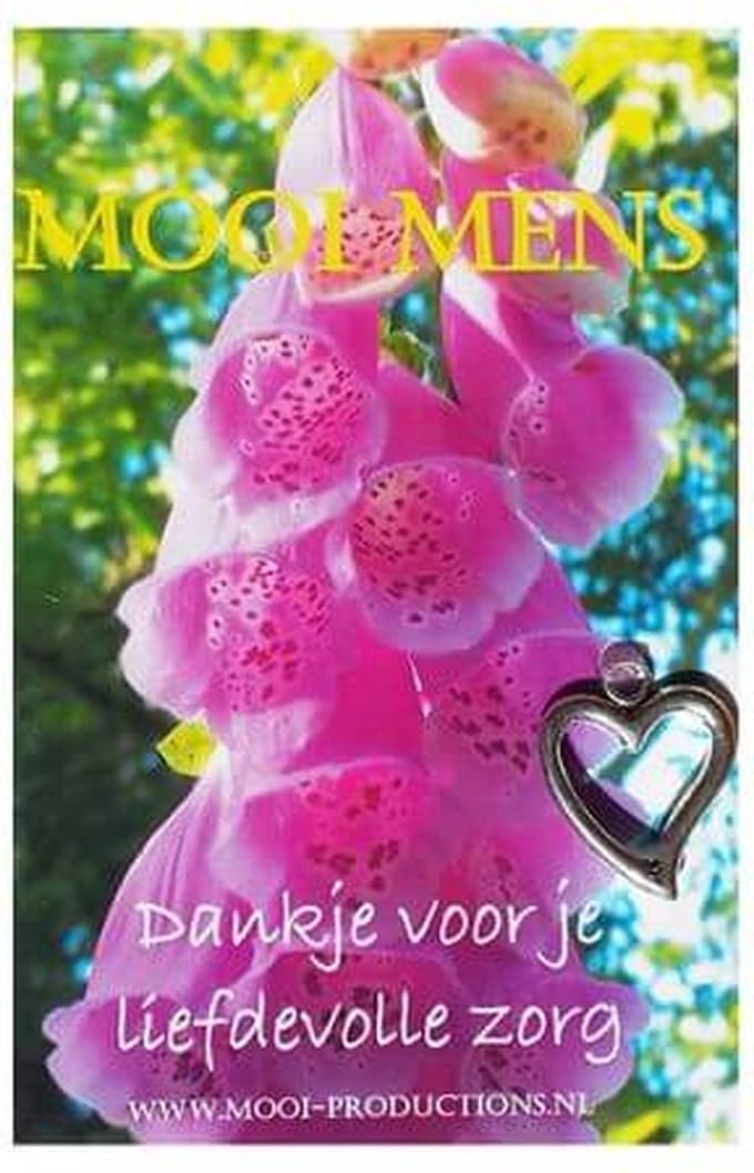 Mooi Mens Wenskaartje Dankje voor je liefdevolle zorg