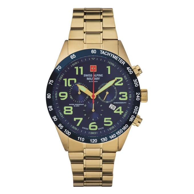 Swiss Alpine Military Combat Light Chrono SAM7047.9115 mannen horloge