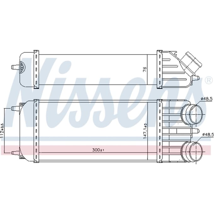 Intercooler NISSENS 96612