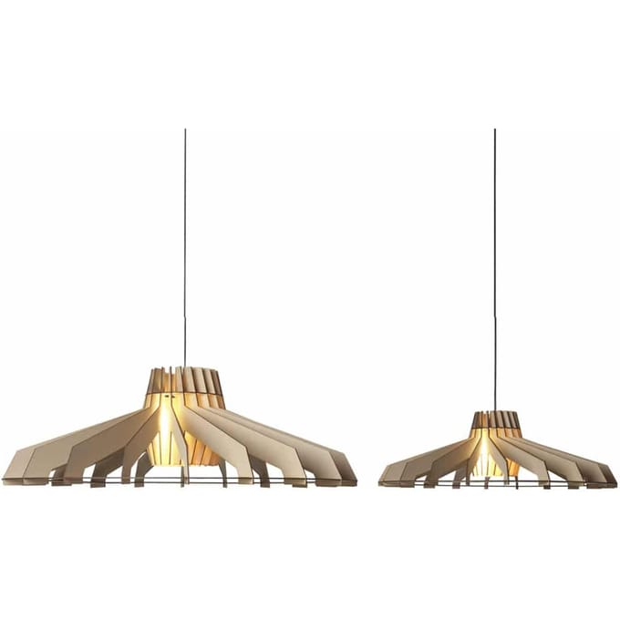 Nikolamp Tesla XL hanglamp - Naturel