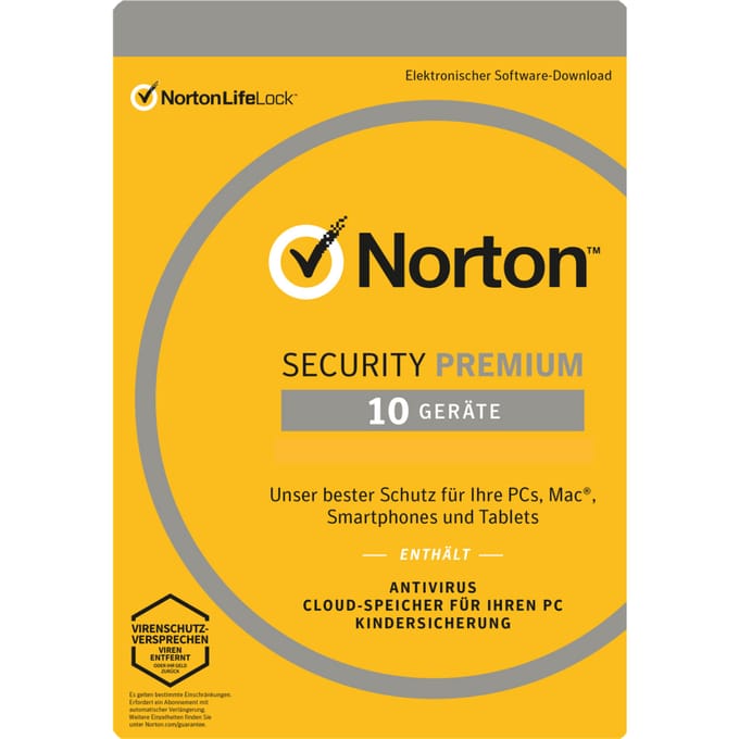 Symantec Norton Security Premium 3.0, 10 apparaten 1 Jaar