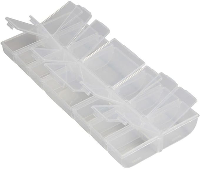 Creativ Company Plastic Opslagdoos 24x11 cm 14 vakken
