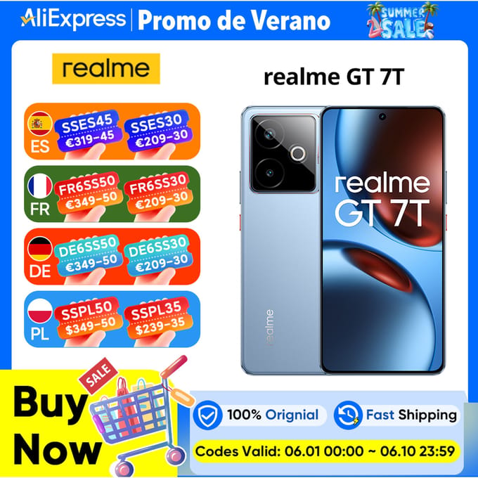 realme GT 7T 256GB/12GB - Racing Yellow