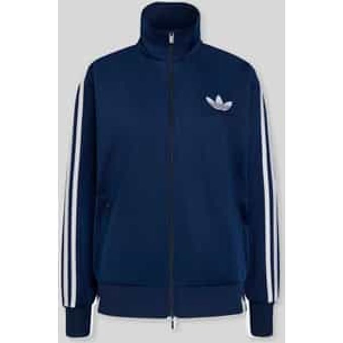 relaxed fit sweatjack met gestikt logo
