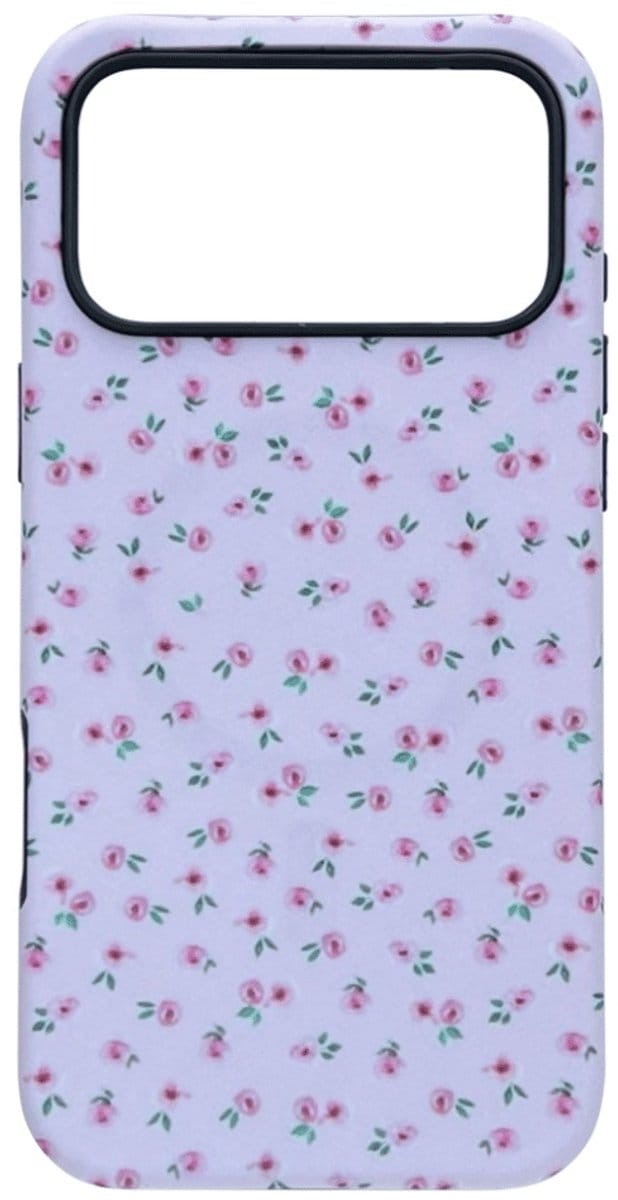 Cityhoesje - Backcover Pastel Watercolor MagSafe Case – iPhone 17 Pro Max – Mini Rose