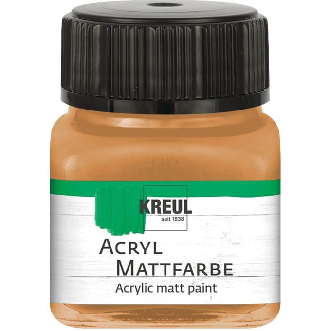 KREUL acryl matte verf, 20 ml - Oker